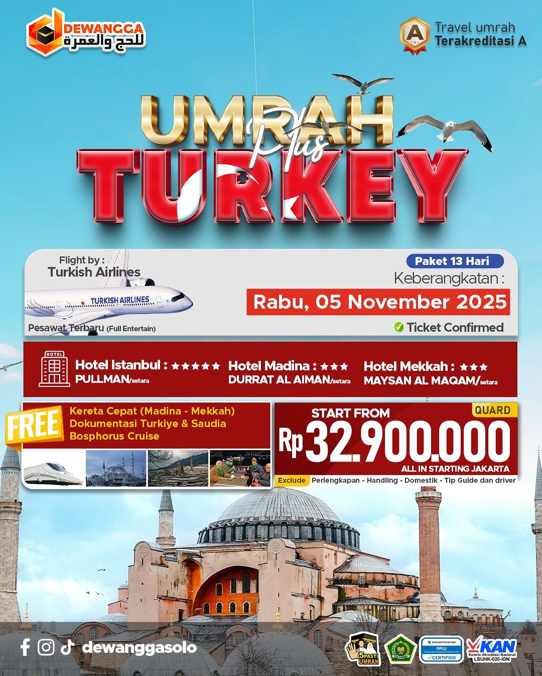 Dewangga Umroh Plus Turki November 2025