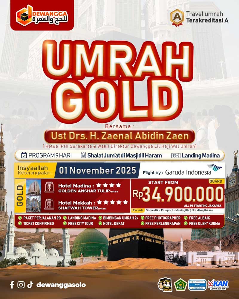 Dewangga Paket Umroh Gold November 2025