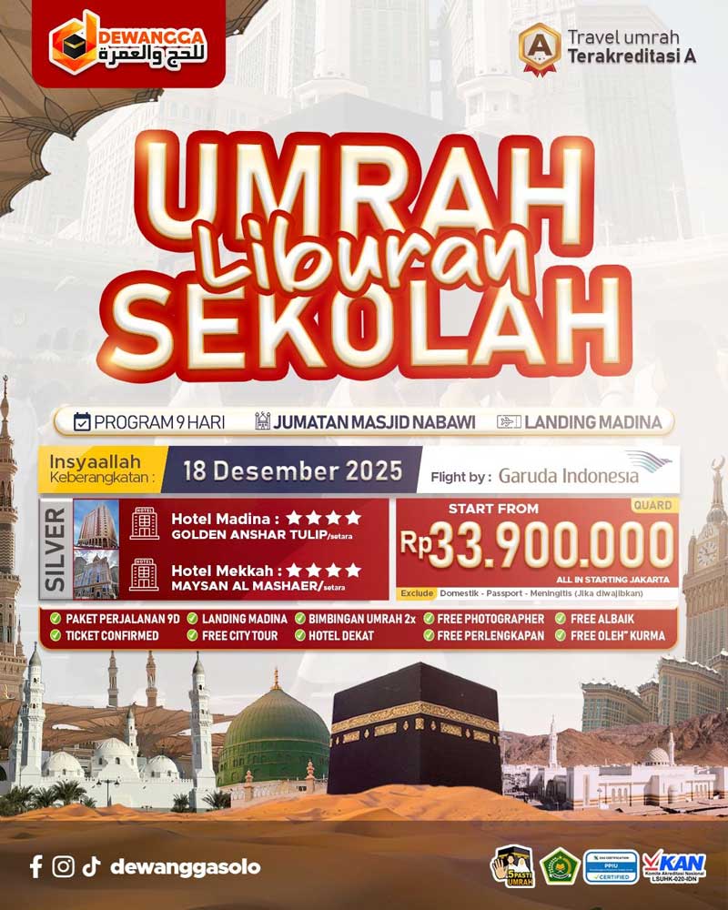 Dewangga Paket Umroh Silver Desember 2025