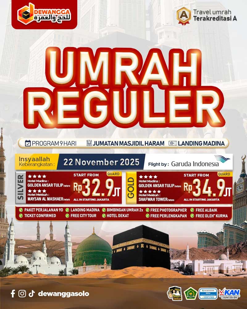 Dewangga Paket Umroh Silver November 2025