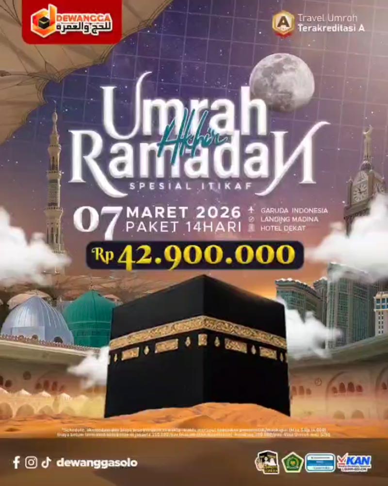 Biaya Umroh Solo Bulan Ramadan 2026