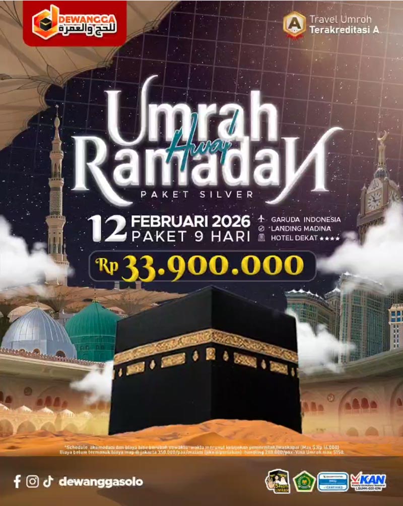 Dewangga Paket Umroh Ramadan Silver Februari 2026