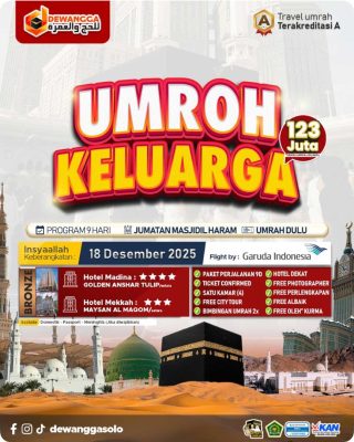 Dewangga Bronze Paket Umroh Keluarga Desember 2025