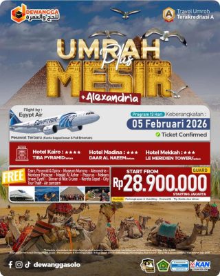 Dewangga Umroh Solo Plus Mesir Februari 2026