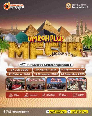 Dewangga Umroh Solo Plus Mesir 2026 (Plus Alexandria)
