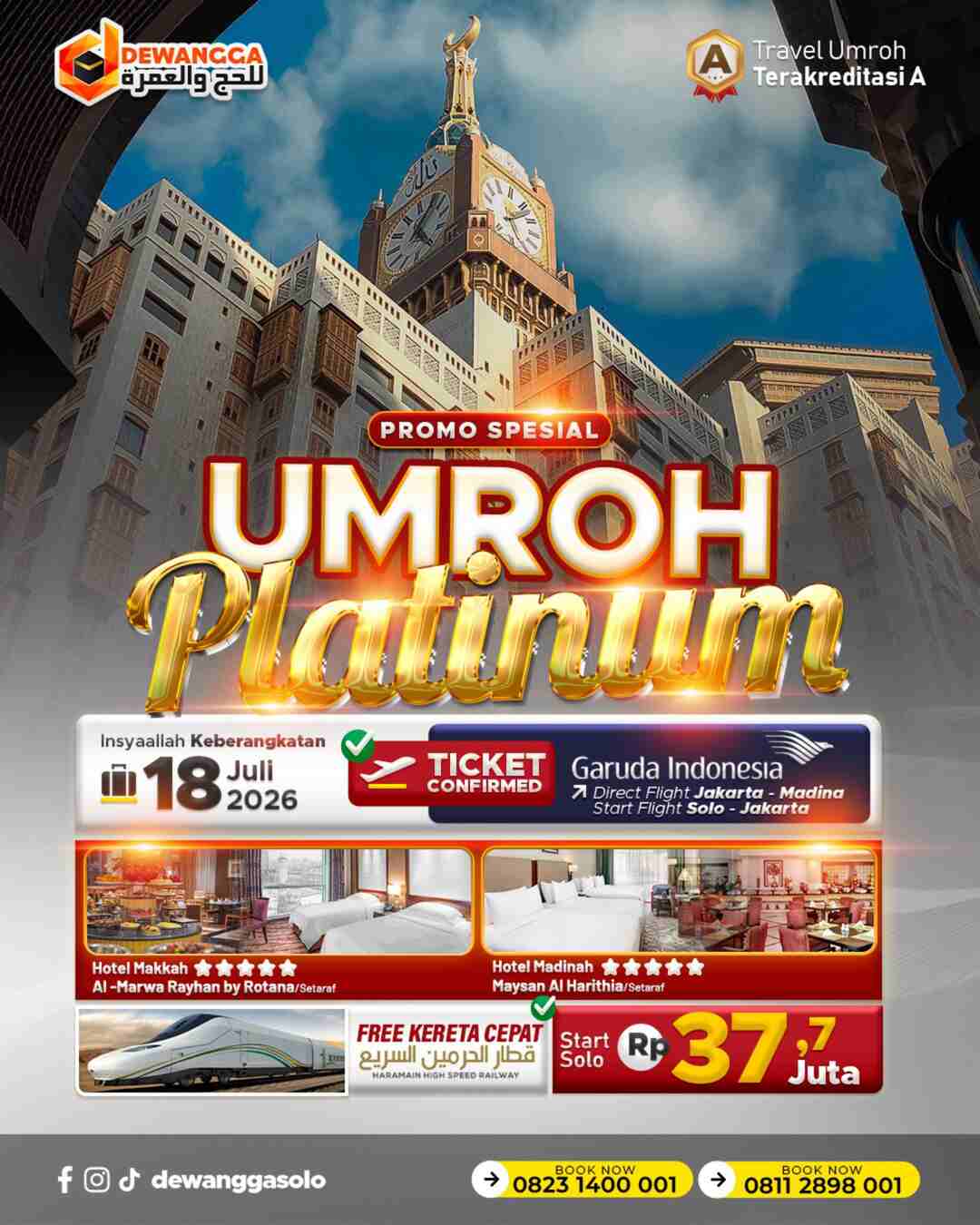 Dewangga Promo Spesial Umroh Solo Platinum Juli 2026